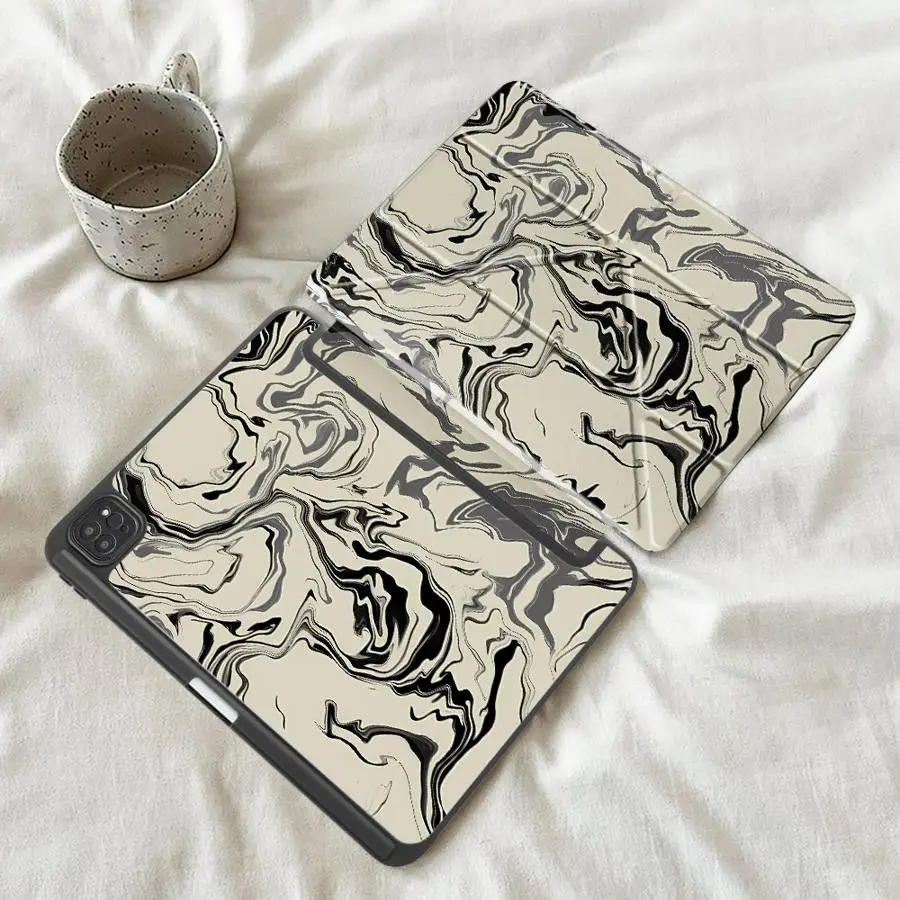 Marble Swirl Tablet Case with Holder and Cover