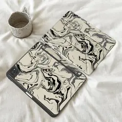 Marble Swirl Tablet Case with Holder and Cover - iPad 11th 2025 A16 (Mix01)