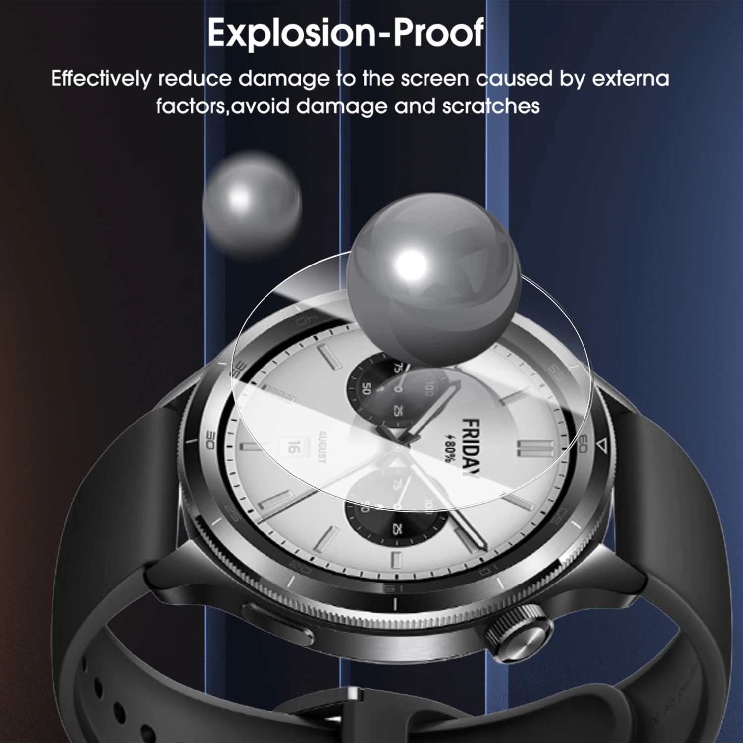 1-4Pack Screen Protectors for Xiaomi Watch S4 41mm Tempered Glass Easy To Install Hardness Protective Cover Films for Mi S4 41mm