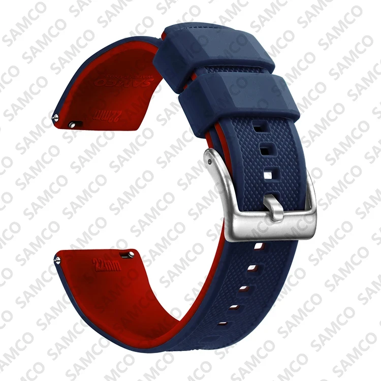 Enhanced Quick Release Silicone Watch Strap - Premium Rubber Band Replacement