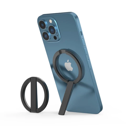 Cell Phone Grip Kickstand for iPhone 12 Pro Max Mini 13 Series Compatible Mag Safe Removable  Mobile Phone Holder Stand