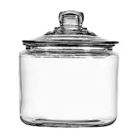 Glass Jar with Lid, 3 Quart tea coffee sugar storage jars  big jar glass 1
