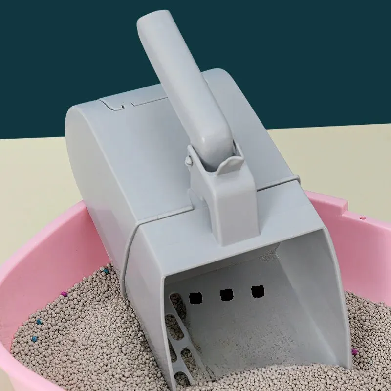 Cat Litter Box Scoop Multifunction Cat Sandbox Cats Dogs Nonlatex Material Durable Plastic