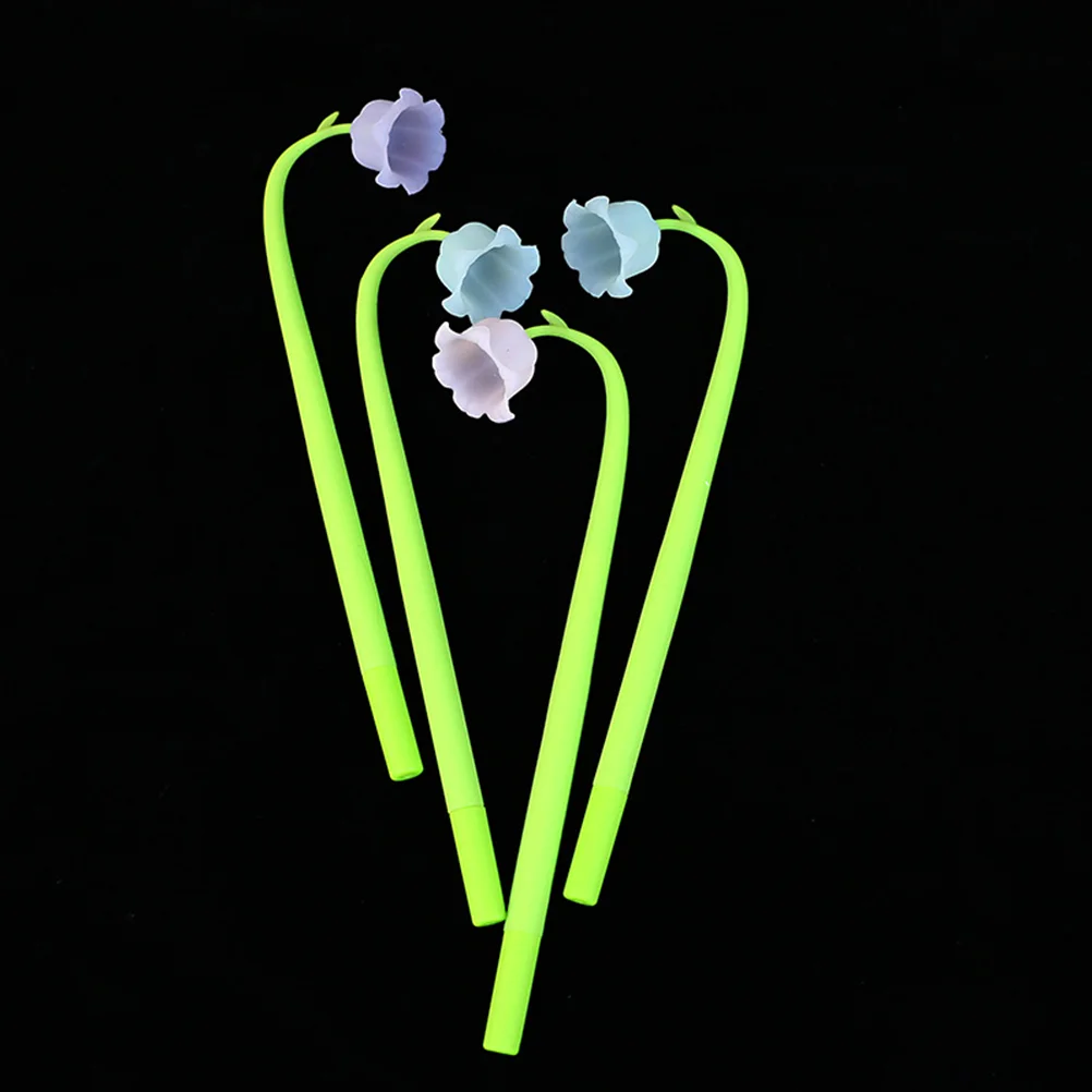 

Flower Universal Students Stationerys Lily Pen Creative Simulation Flowers Gel Ink Pen Silicone Ballpoint Pen Home Office