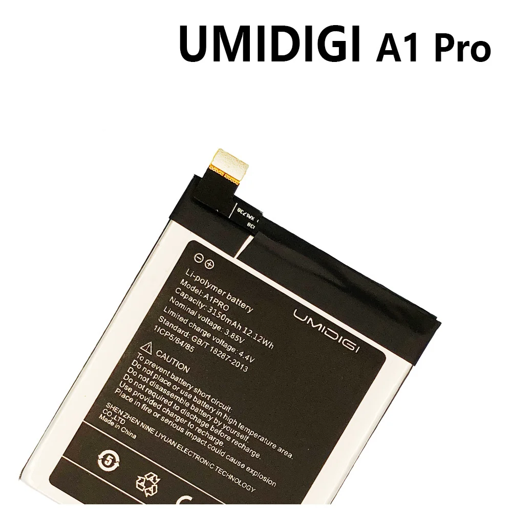 100% Original A1 Pro Replacement Battery For UMIDIGI A1 Pro A1pro 3150mAh Smart Mobile Phone Battery Batteries Batteria + Tools