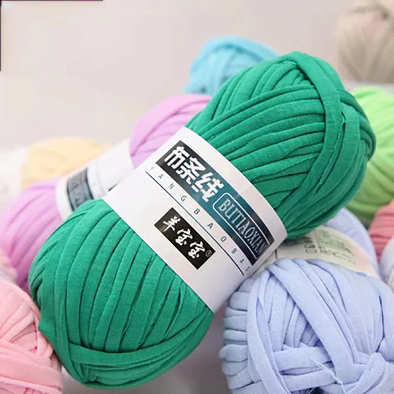 100g Chunky Yarn 1 Ply Hand Knitting Crochet Thick Thread for Bag Carpet  Cushion