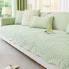 Fresh Pure Cotton Sofa Cover Protector Chaise Four Season Stretch Corner Sofa Cushion Sofa Towel 1/2/3/4-seater for Living Room 1