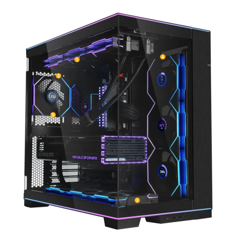 LIAN LI UNI FAN TL120 RGB PCケースファン 3個セット Lian-Li UNI FAN