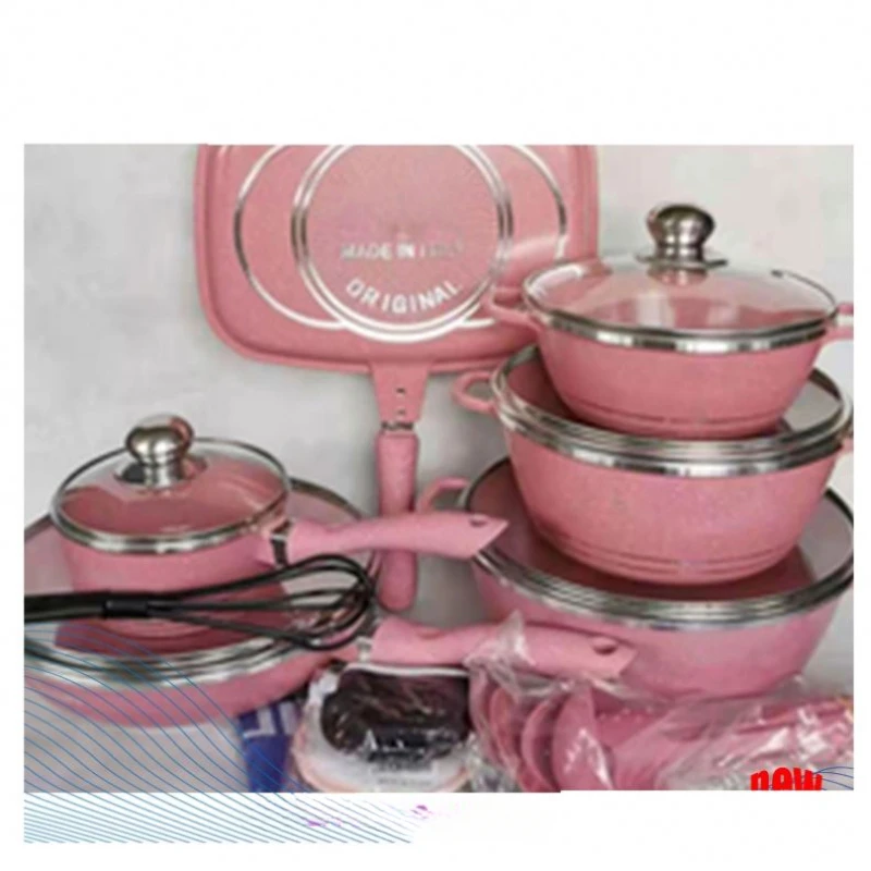 DOLBOVI Marble 8 piece Cookware Set purple Cookware Set - AliExpress