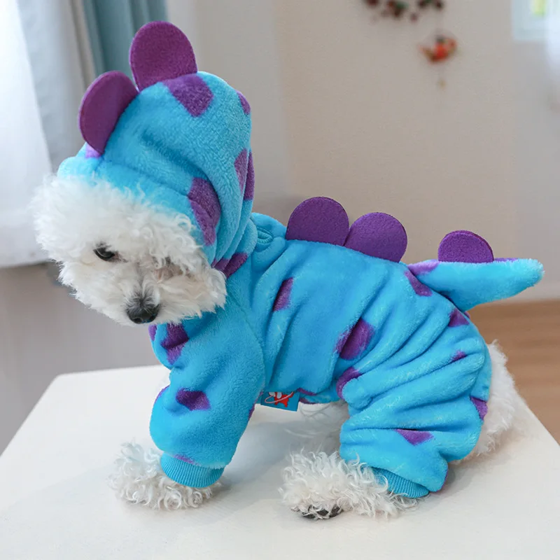 Plush Dog Overalls Costume 2