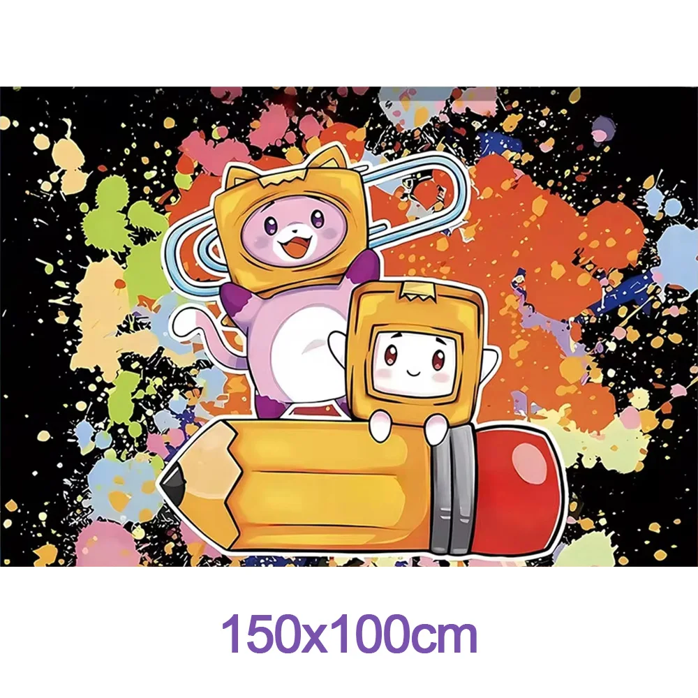 Dibujos animados Lankyboxs fiesta de cumpleaños globo Banner fondo pastel  Topper decoración de Baby Shower suministro juego fiesta regalo foto Prop -  AliExpress, image size:1000x1000