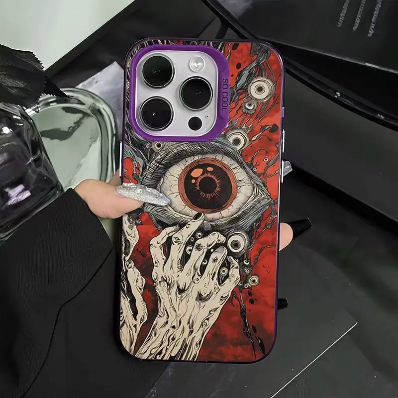 Devil Eyes Pattern Shockproof Phone Case with Bumper Protection