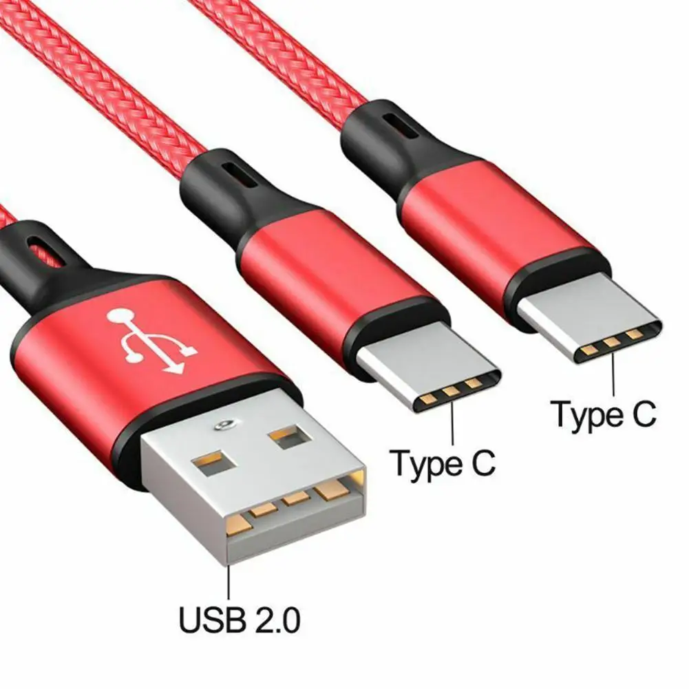 Duttek 2-in-1 Multi Charging Cable - USB C & Micro USB Combo For Android Phones & Power Banks