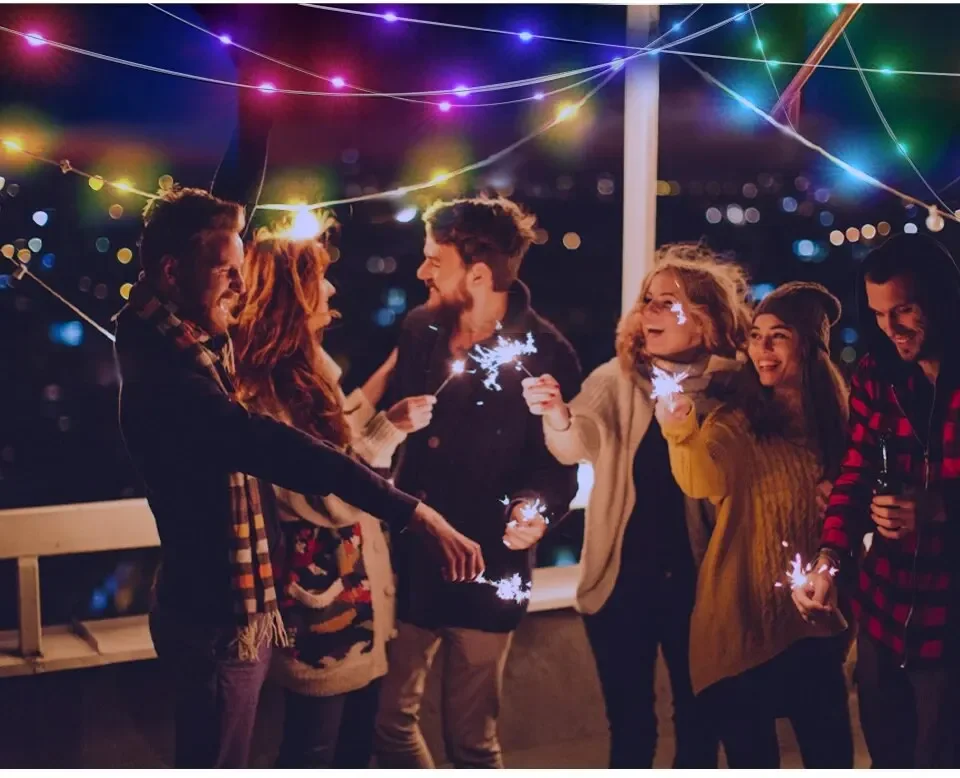 Description Picture 6 of item5M/10M/20M RGBIC LED Smart Fairy Lights Bluetooth APP Control String Light DIY for Christmas Party Wedding Home Decoration