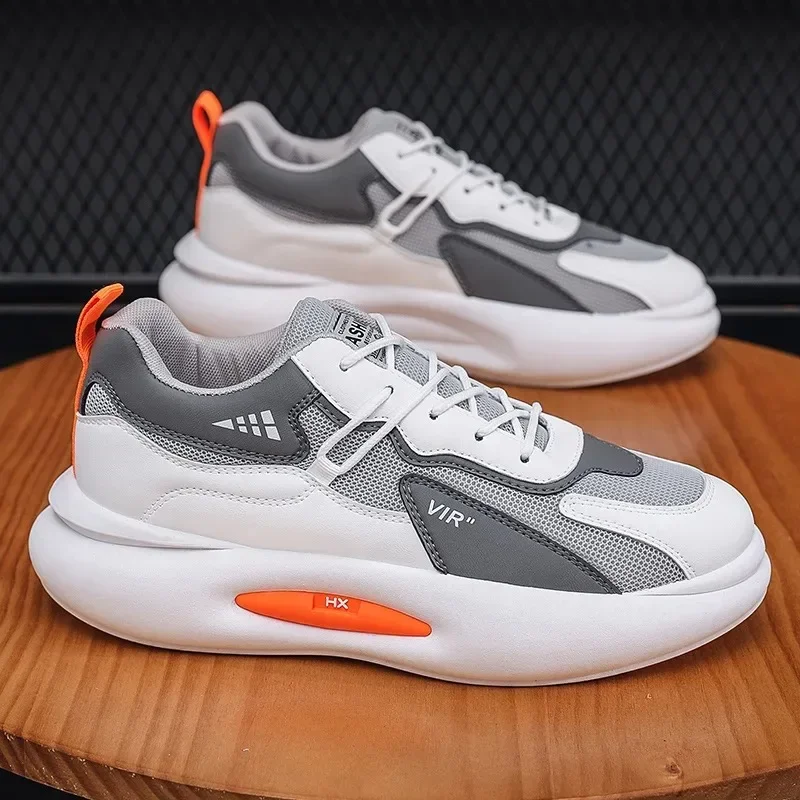 

Мужские кроссовки, новинка 2024, Мужская сетчатая обувь на платформе, Мужская универсальная обувь для бега, модная повседневная обувь для бега, кроссовки