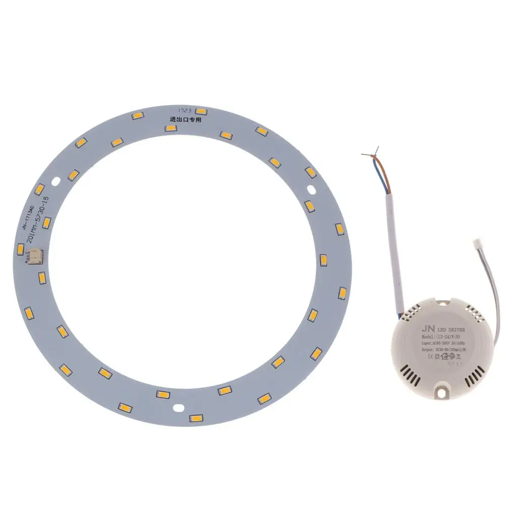 LED 모듈 보드 천장 램프 교체 전구, 따뜻한 White-15W, 2-6 팩, 220V