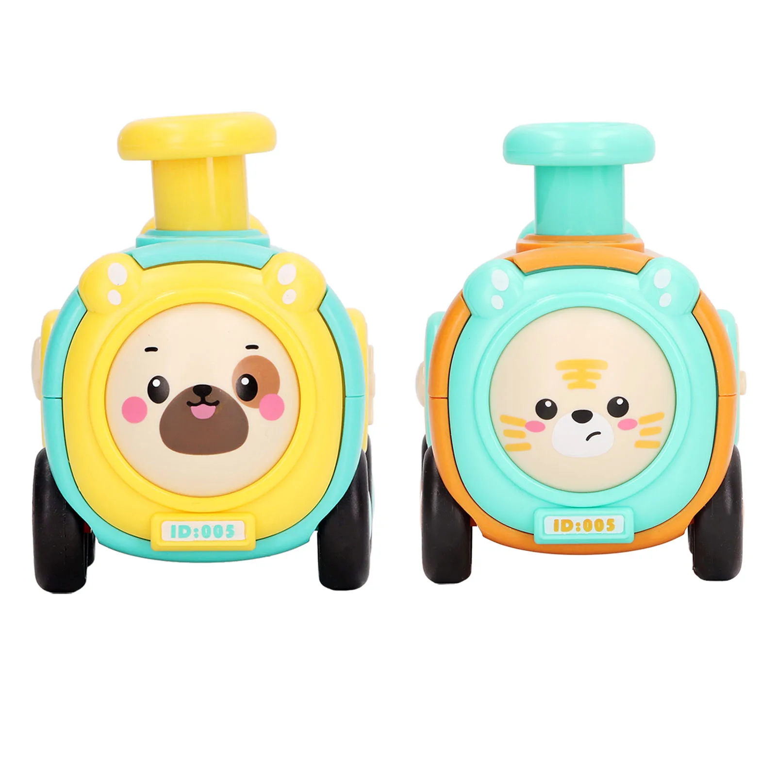 Pull Back Toy Cartoon Head With Whistle Parent-child Interactive Toy Gift For Children