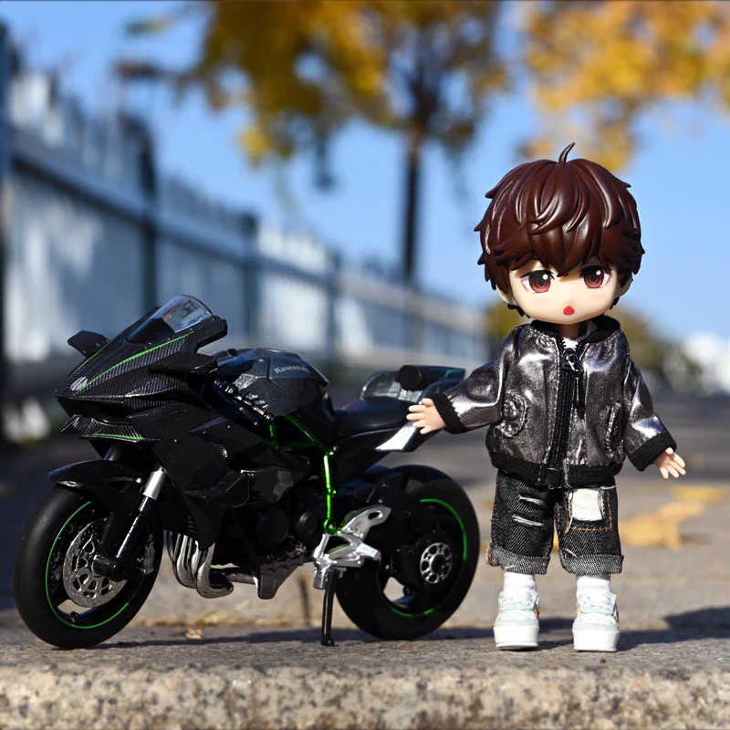 OB11 Baby Accessories Clothes for Baby Laser Bar Sets T-Shirts Jackets and Jeans Furniture for Dolls 1/12 Cool Anime Toys - 5
