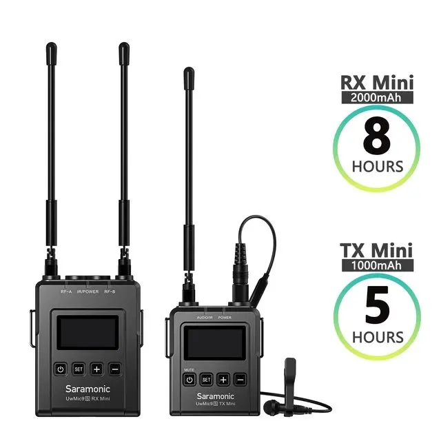 Saramonic UHF Lavalier Wireless Microphone for Broadcast TV ENG Filmmakers