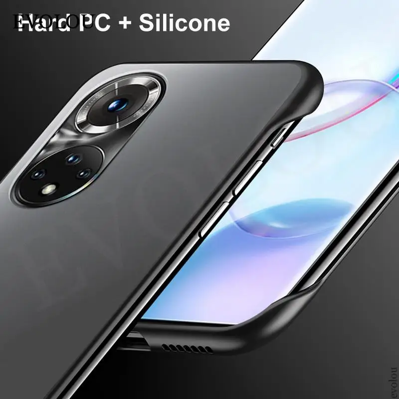 Frameless Matte Hard PC Translucent Back Cover Phone Case