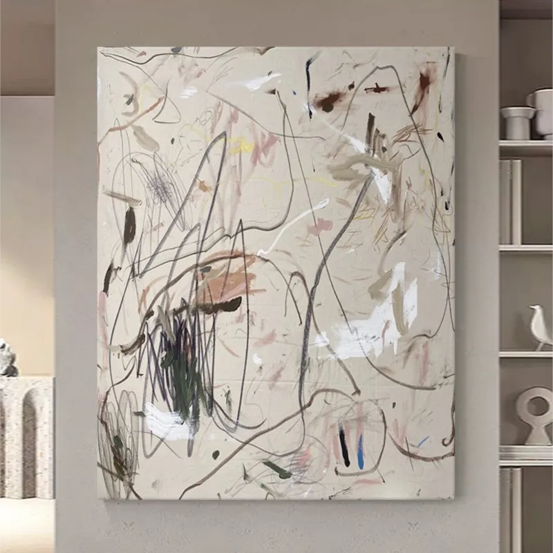 

Картина маслом Бесшумная, чистый ручной рисунок, для входа в современный минимализм, для гостиной, настенная абстрактная подвеска