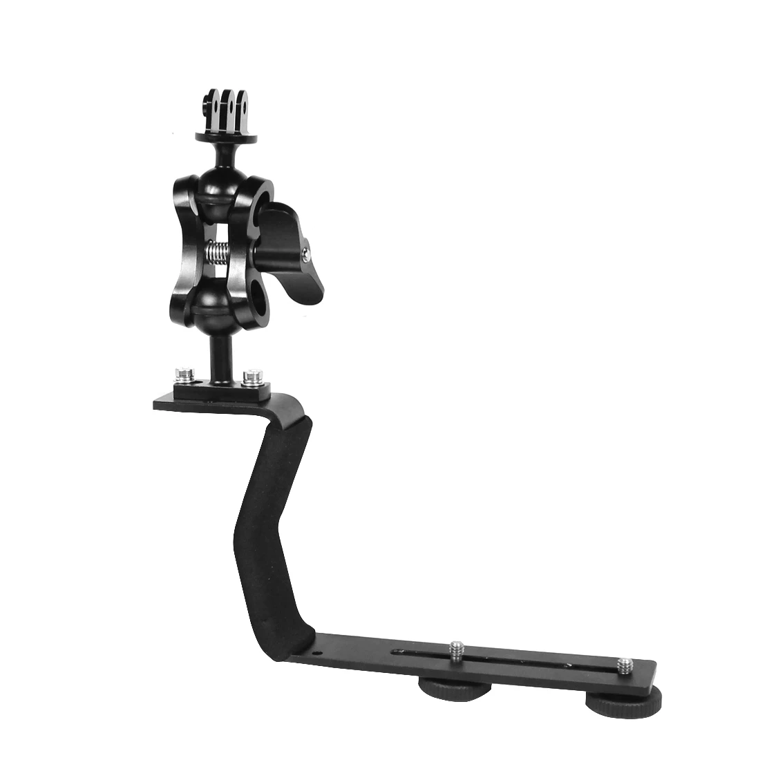 Aluminum Alloy Diving Bracket Z Type Single Handle With Base Adapter for Underw