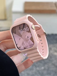 Korean Baby Pink Cute Soft Silicone Sport Band for 44mm (Baby Pink)