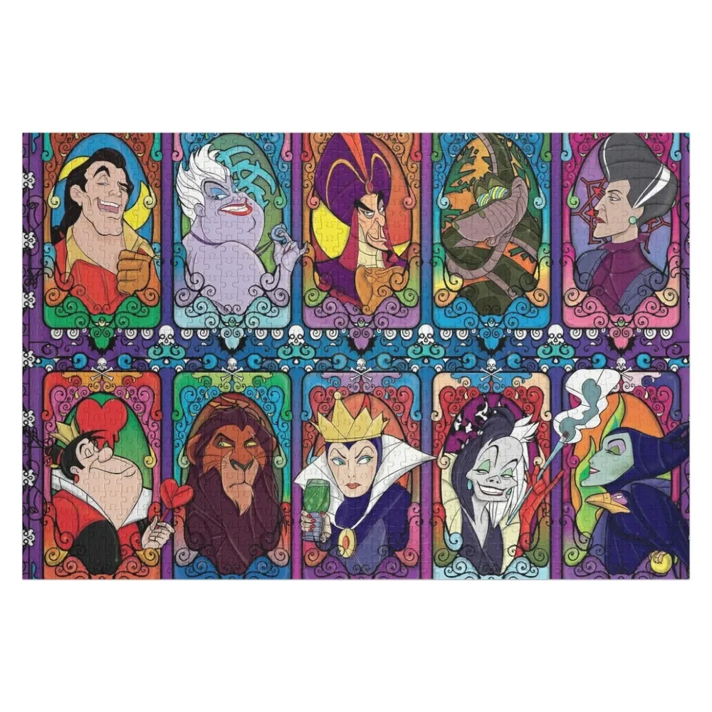 

Evil Villains Characters Jigsaw Puzzle Children Customizable Child Gift Wooden Decor Paintings Custom Name Child Toy Puzzle