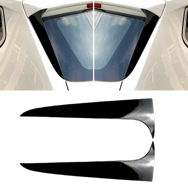 2pcs Abs Bright Black Car Rear Window Spoiler Side Wing Cover Trim Fit For  Bmw X3 F25 2011-2017 Exterior Accessories Interior Mouldings AliExpress