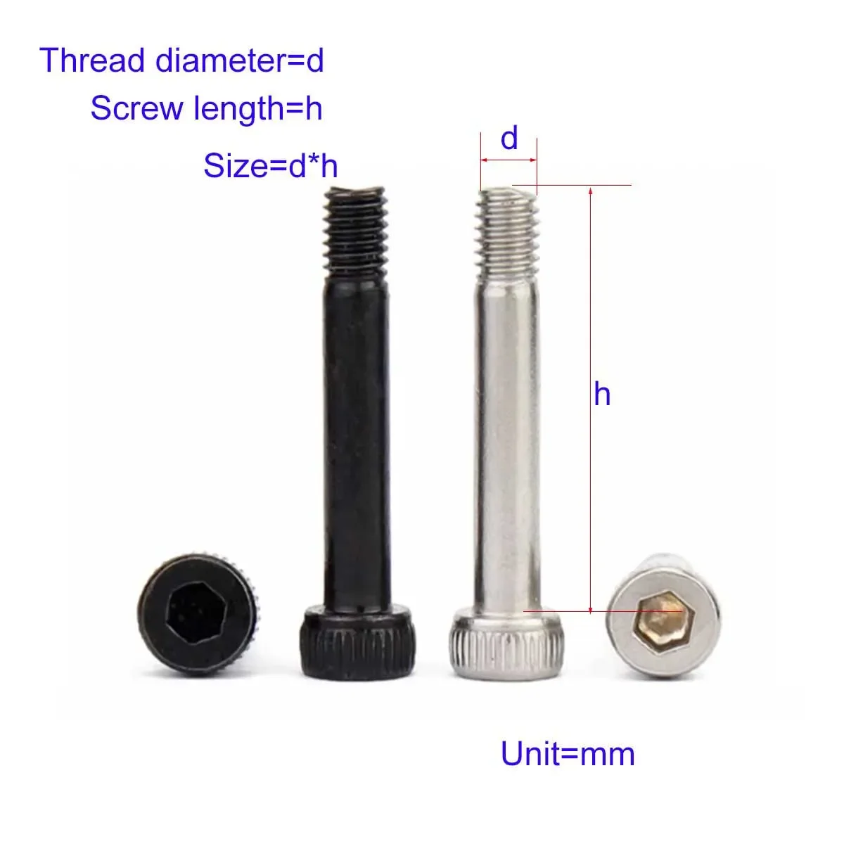 12.9 Level Half Threaded Hexagonal Screw/Aviationshaft Sleeve Model Plug Polished Rod Bolt M2M3M4