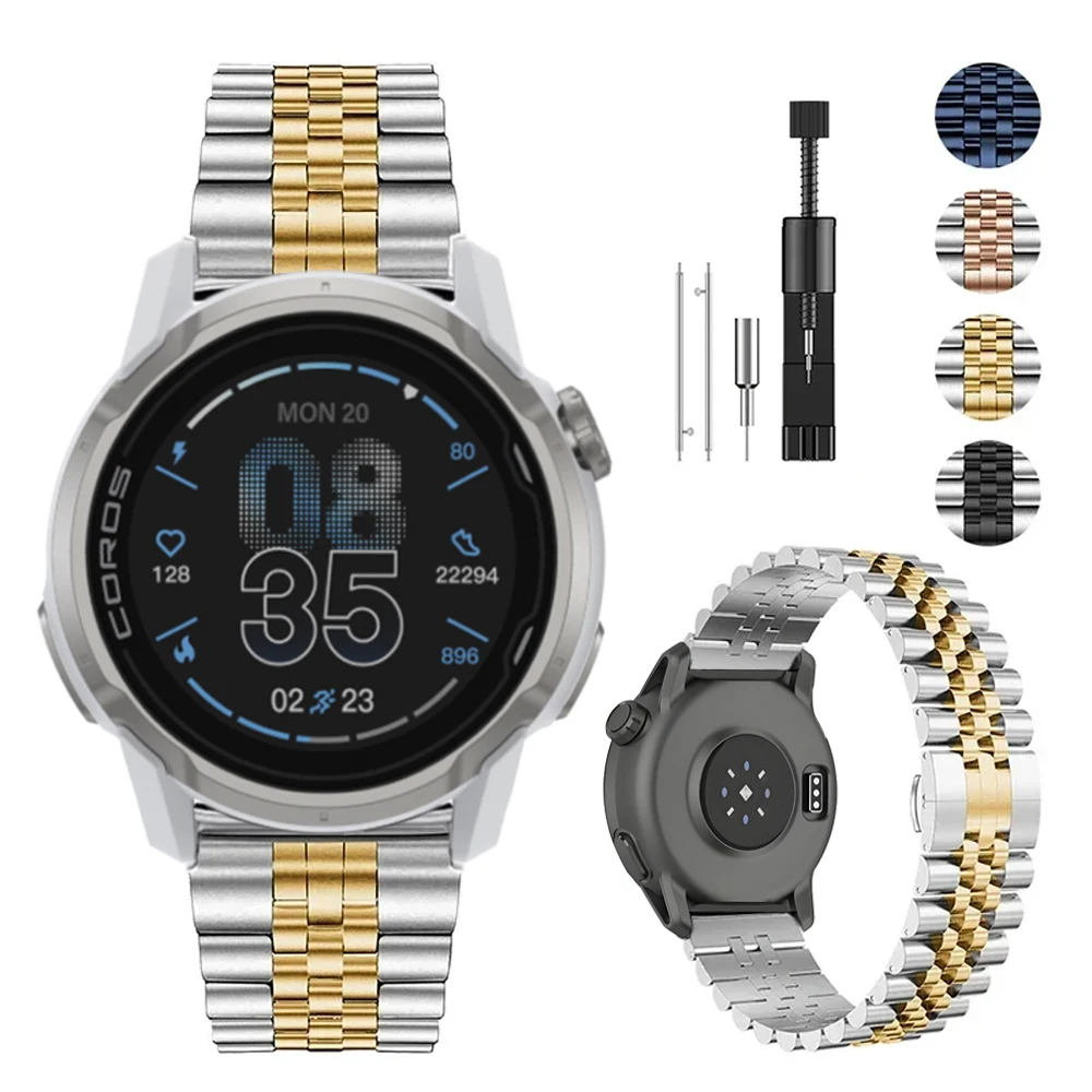 22mm Stainless Steel Metal Watch Strap Bracelet Band