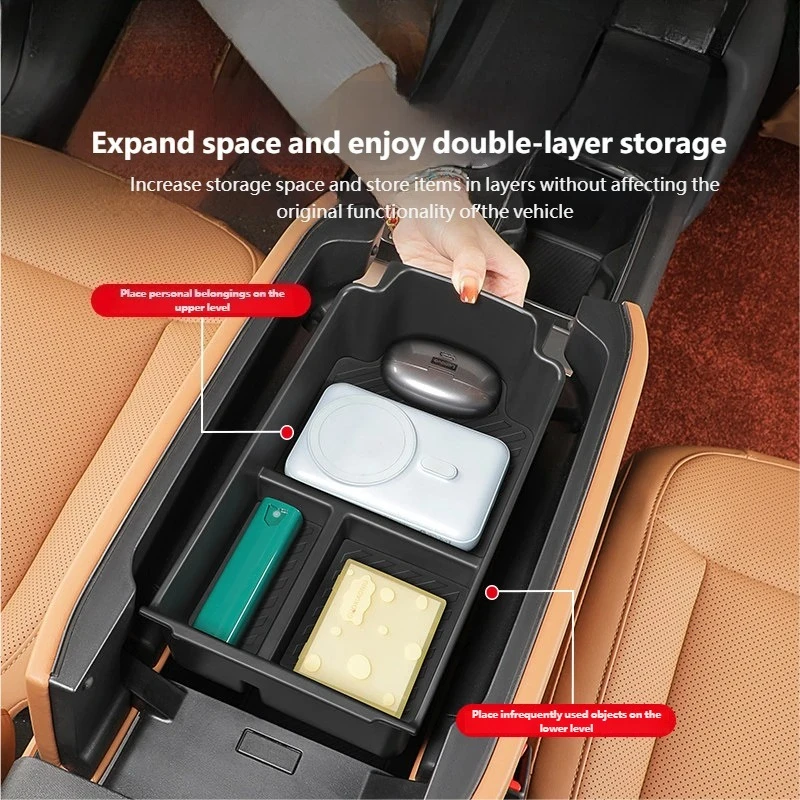 체리 ICAR V27 2026용 암레스트 수납함 센터 콘솔 정리 트레이 특수 개조 액세서리