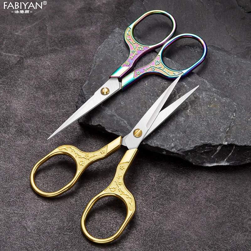 Vintage Stainless Steel Scissors Plum Blossom Pattern Fabric Thread Sewing Scissor Embroidery Sewing Shears Embroidery Scissors 3