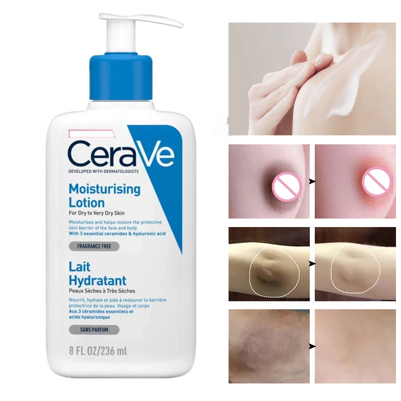 236ml Cerave Whitening Body Creams Moisturizing Nourish Repair Improve
