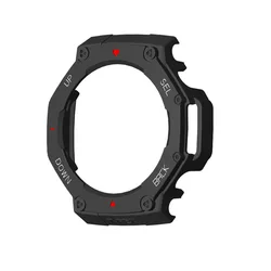 Durable Hollow Protective Case for Smartwatch - Wear - Resistant Cover Shell Frame Accessories (Black Red White)