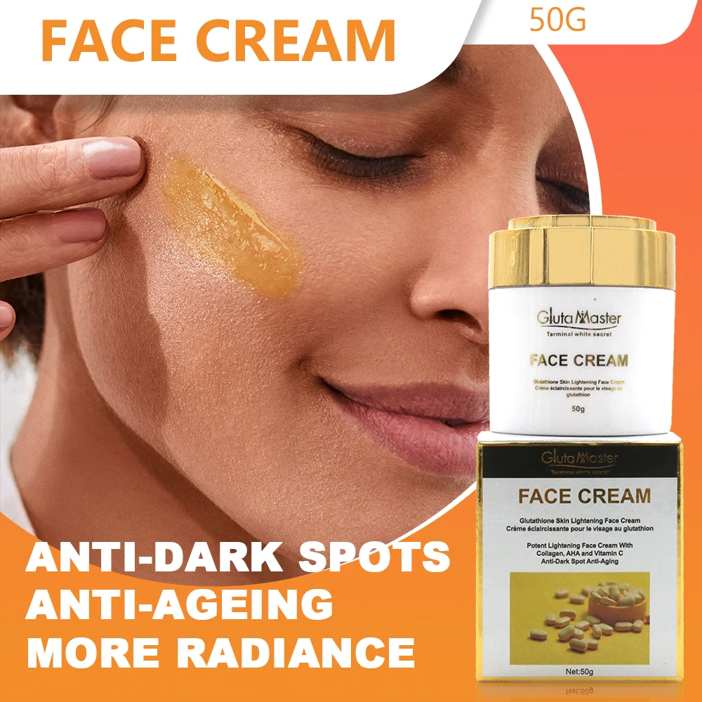 Gluta Master Brightening and Lightening Skin Care with Glutathione Whitening Anti-Spots Anti-aging Keep Shiny for Caramel Skin