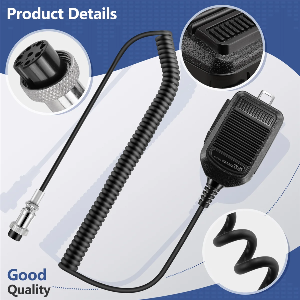 HM-36 핸드 스피커 마이크, ICOM 라디오 IC-718 IC-78 IC-765 IC-761 IC-7200 IC-7600