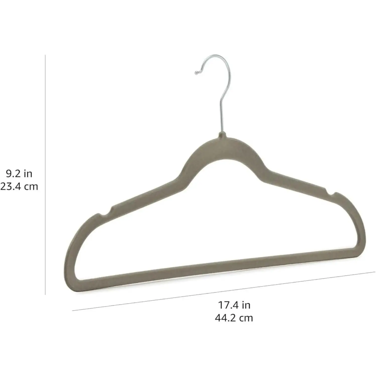 Non-Slip Suit Clothes Hangers, Gray/Silver - Pack of 30 5