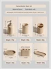 Wabi sabi Style Natural Marble Wash Set Electric Toothbrush Holder Soap Tray Bathroom Push Bottle Kitchen Storage Home Decor 4