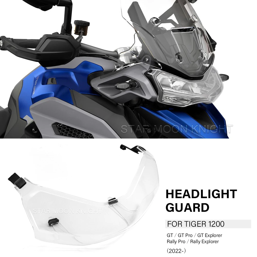

Acrylic Headlight Protector Guard For Tiger 1200 GT Pro GT Explorer 2022 Tiger1200 Rally Pro Explorer Light Protection Cover