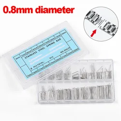 Stainless Steel Watch Band Link Pins Set - 360 Pieces for Watchmaker Repair and Bracelet Connection (0.8mm diameter)
