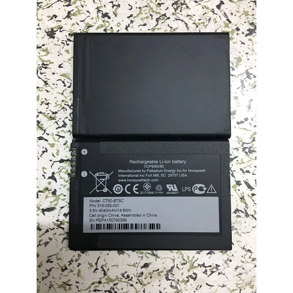 

Аккумуляторы 3,6 В, 4040 Вт-ч, 318 мАч для Honeywell CT50-BTSC CT50-055-001