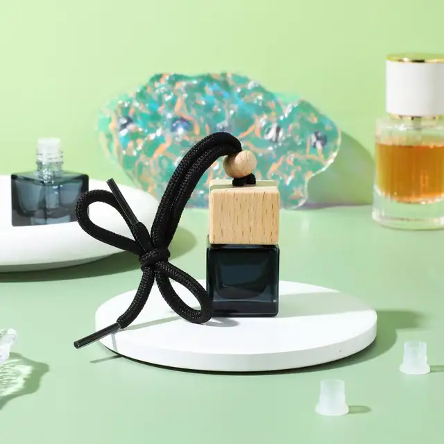 10 Diffusori Auto Vetro Nero - Ricaricabili Con Oli Essenziali - Profumatore Macchia Da Appendere - Foto 6