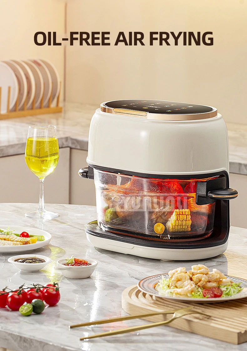 Description Picture 2 of itemIntelligent Oil-free Fryer 4L Electric Air Fryer Household Transparent Visible Freidora De Aire Horno Sin Aceite