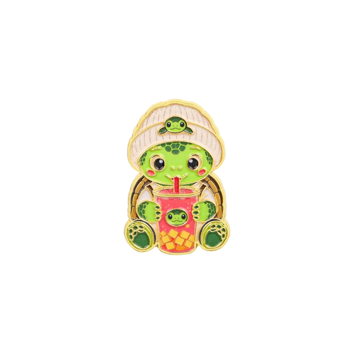 Charming Cartoon Animal Enamel Pin Brooch - Adorable Puppy Otter Design for Backpacks and Clothing Accessories