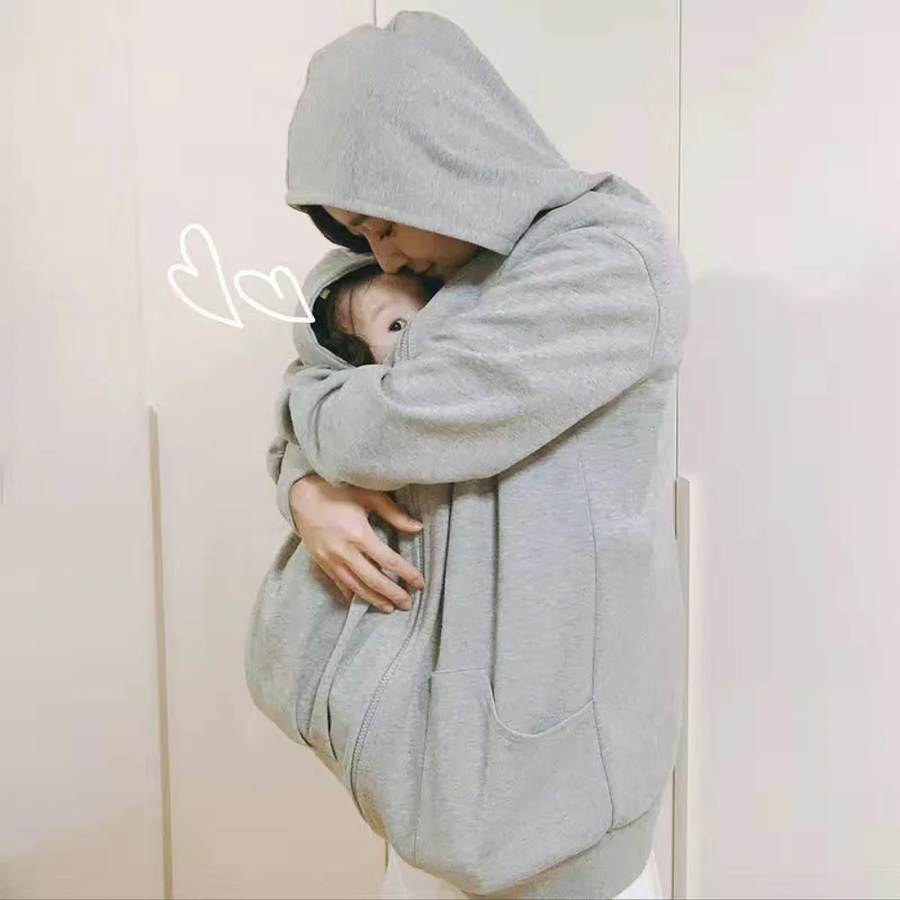 Parent-child One-piece Baby Baby Mother Breastfeeding maternity Clothes Spring Autumn Newborn Outing Clothes Coat Sweater 2
