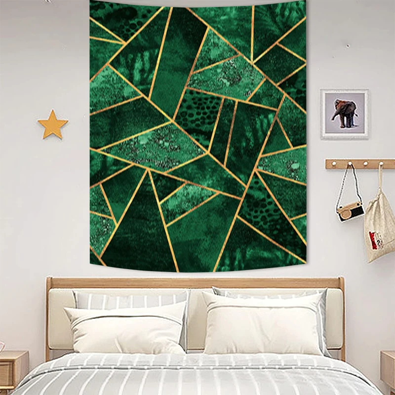 

Fabric Tapestry for Wall Decor Geometric Aesthetic Room Decoration Tapestries Tapries Decors Home Bedroom Hanging the Decorative