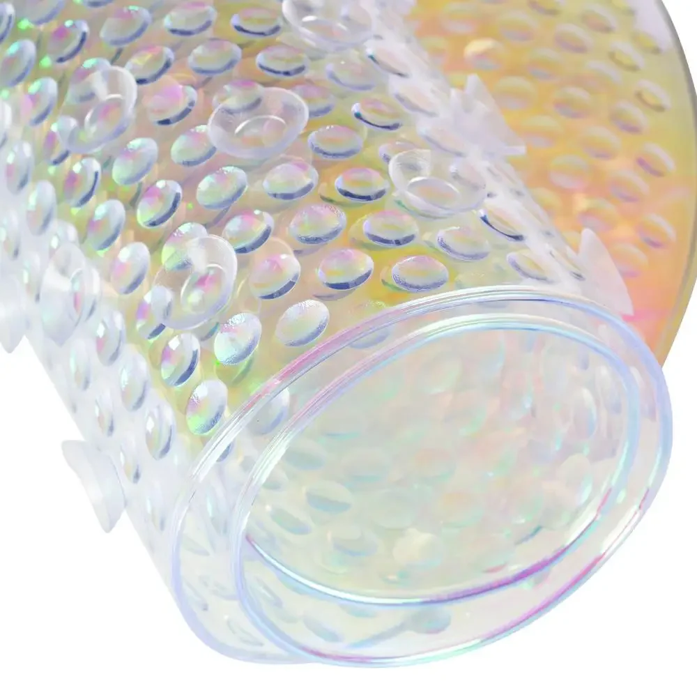 Oval Anti-Slip Bathmat 36" x 18.1" Soft PVC Massaging Shower Mat