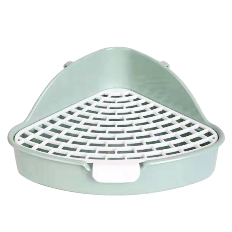 Plastic Corner Litter Pan for Baby Rabbits