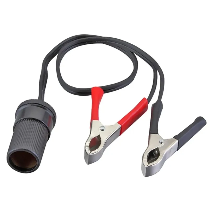 

Car Auxiliary Cigarettes Connector Battery Clips Power Adapter